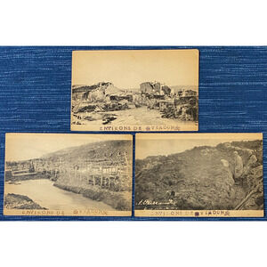 Vintage Battle Of Verdun France WW1 Aftermath Oberlaender Photo Postcard Lot